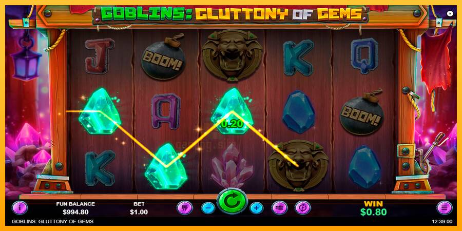 Goblins Gluttony of Gems gaming machine for money, picture 4