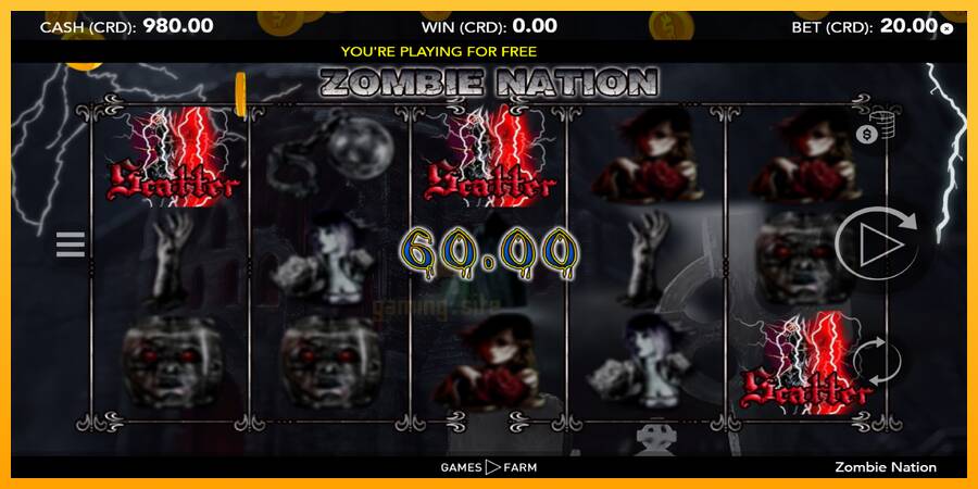 Zombie Nation gaming machine for money, picture 2