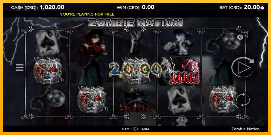 Zombie Nation gaming machine for money, picture 3