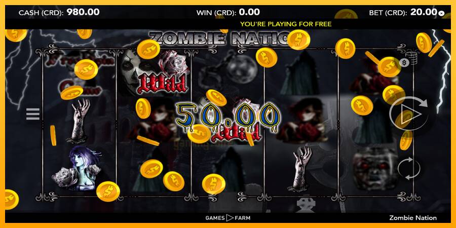 Zombie Nation gaming machine for money, picture 4