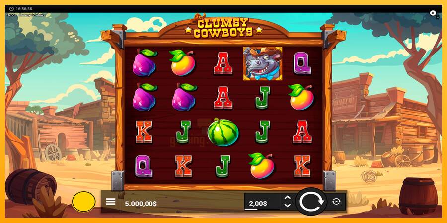 Clumsy Cowboys gaming machine for money, picture 1