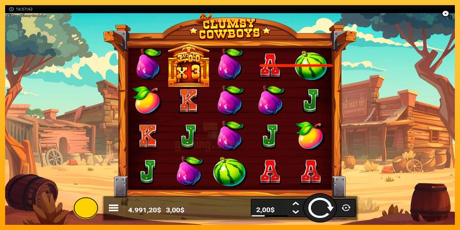 Clumsy Cowboys gaming machine for money, picture 3