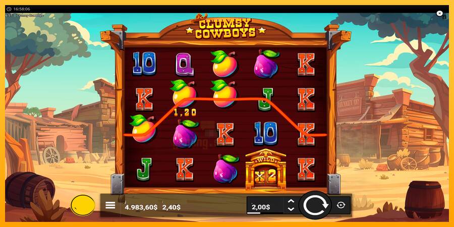 Clumsy Cowboys gaming machine for money, picture 4