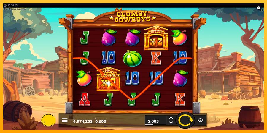 Clumsy Cowboys gaming machine for money, picture 5