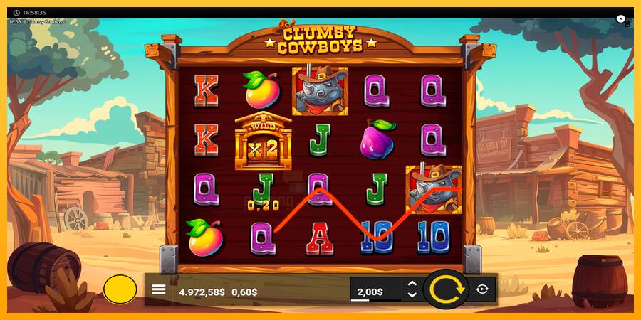 Clumsy Cowboys gaming machine for money, picture 6