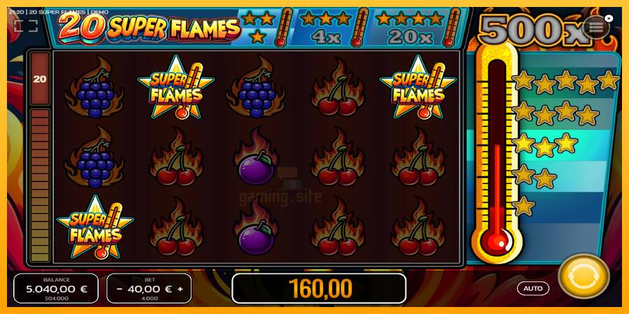 20 Super Flames gaming machine for money, picture 2