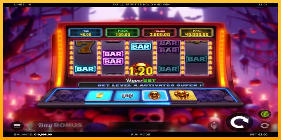 Skull Spirit 7s Hold and Win gaming machine for money, picture 1