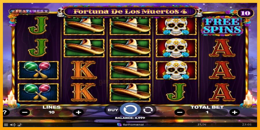 Fortuna De Los Muertos 4 gaming machine for money, picture 2