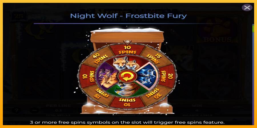 Night Wolf - Frostbite Fury gaming machine for money, picture 4