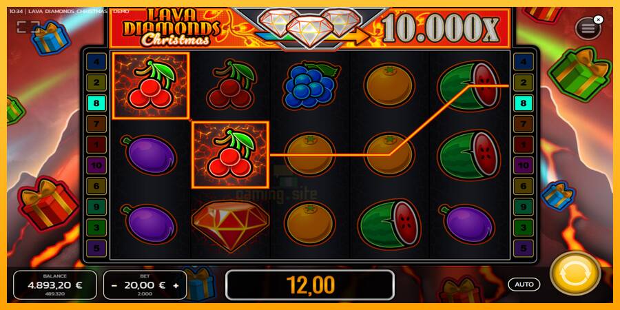 Lava Diamonds Christmas gaming machine for money, picture 3