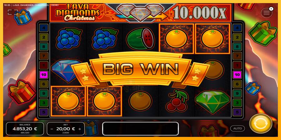 Lava Diamonds Christmas gaming machine for money, picture 4