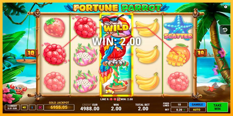 Fortune Parrot gaming machine for money, picture 4