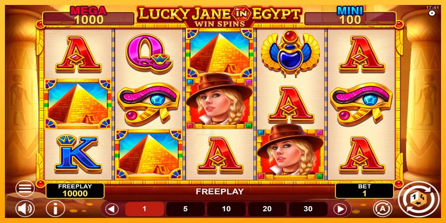 Lucky Jane in Egypt Win Spins gaming machine for money, picture 1