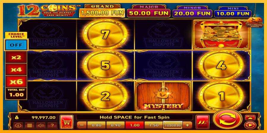 12 Coins Grand Gold Edition Halloween Jackpots gaming machine for money, picture 2