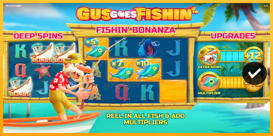 Gus Goes Fishin gaming machine for money, picture 1