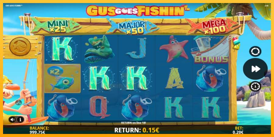 Gus Goes Fishin gaming machine for money, picture 3