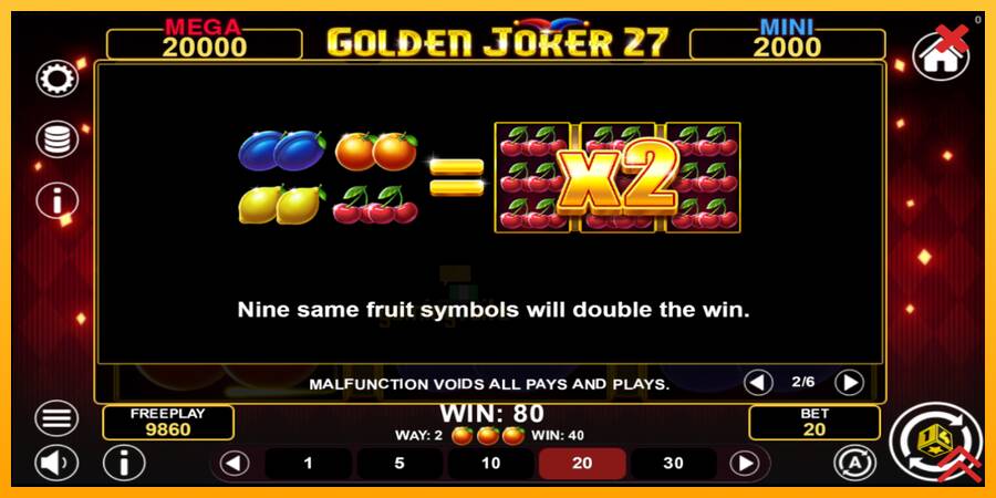 Golden Joker 27 Hold & Win gaming machine for money, picture 6