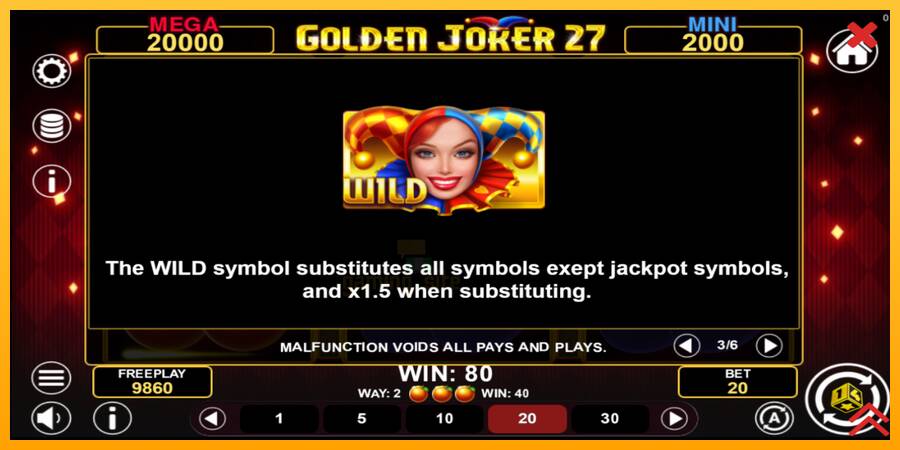 Golden Joker 27 Hold & Win gaming machine for money, picture 7