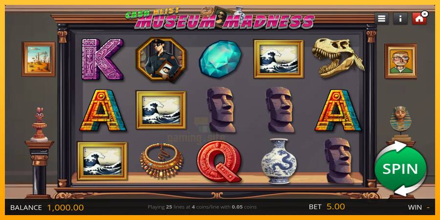 Cash Heist Museum Madness gaming machine for money, picture 1