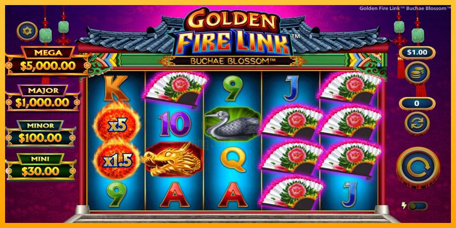 Golden Fire Link Buchae Blossom gaming machine for money, picture 2