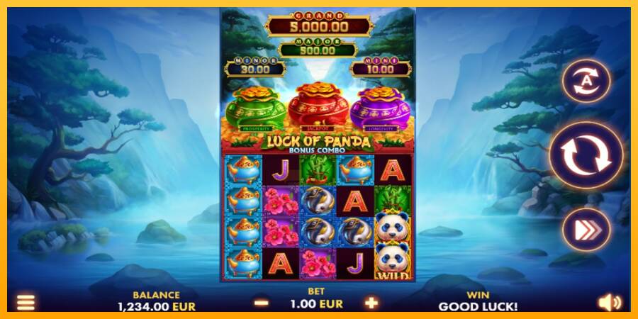 Luck of Panda Bonus Combo gaming machine for money, picture 1