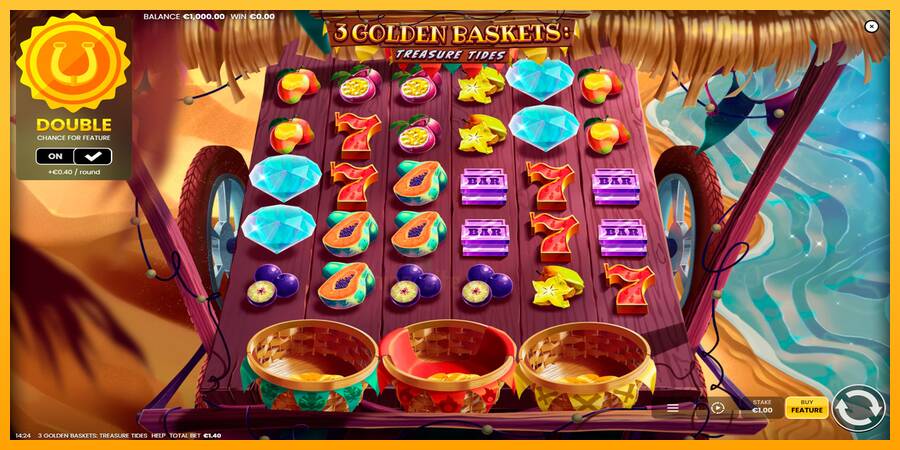 3 Golden Baskets: Treasure Tides gaming machine for money, picture 1