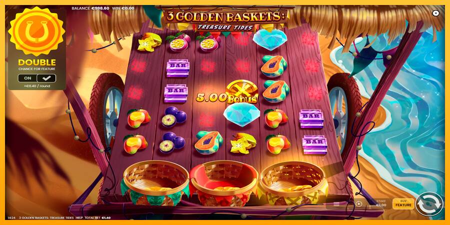 3 Golden Baskets: Treasure Tides gaming machine for money, picture 2