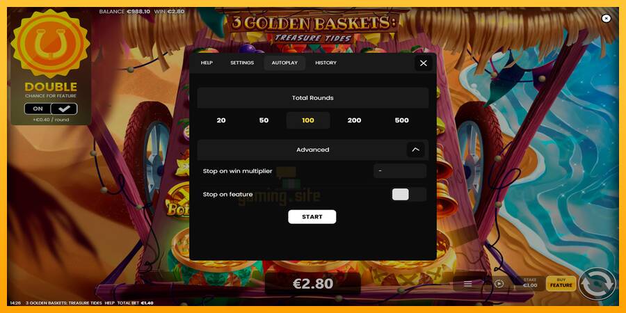 3 Golden Baskets: Treasure Tides gaming machine for money, picture 6