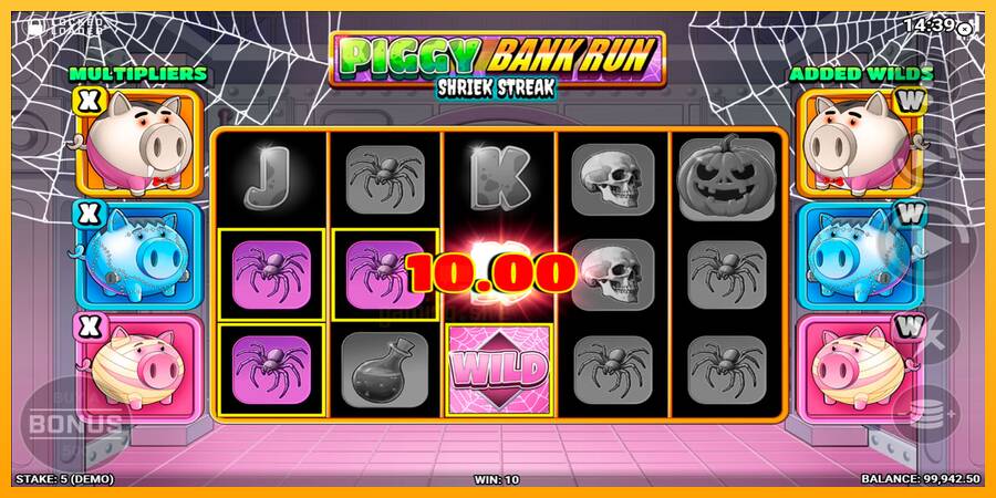 Piggy Bank Run - Shriek Streak gaming machine for money, picture 4