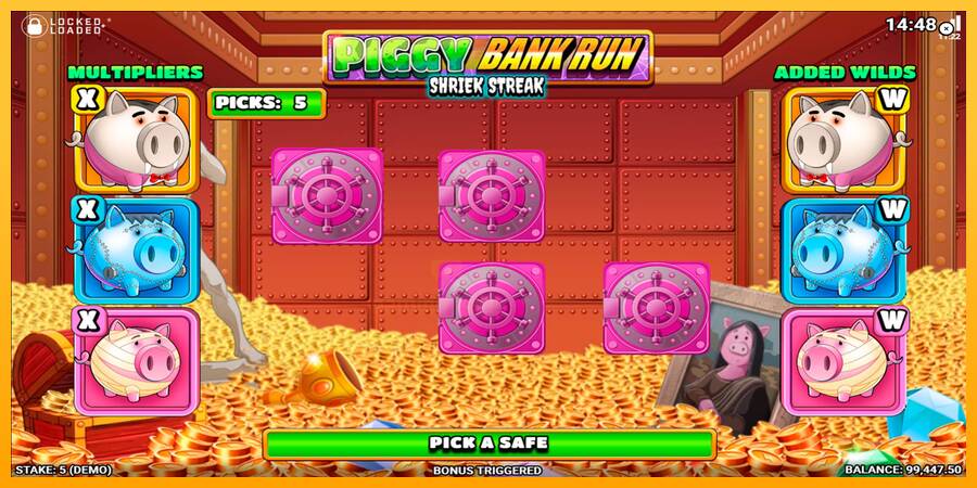 Piggy Bank Run - Shriek Streak gaming machine for money, picture 5