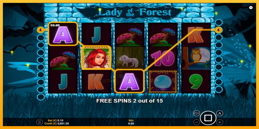 Lady of the Forest gaming machine for money, picture 2