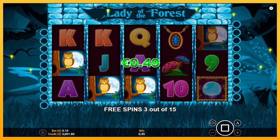 Lady of the Forest gaming machine for money, picture 3