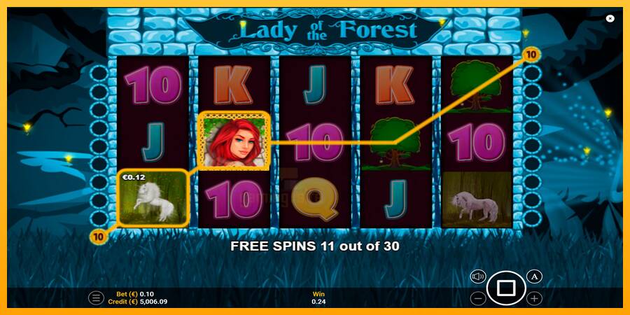 Lady of the Forest gaming machine for money, picture 5