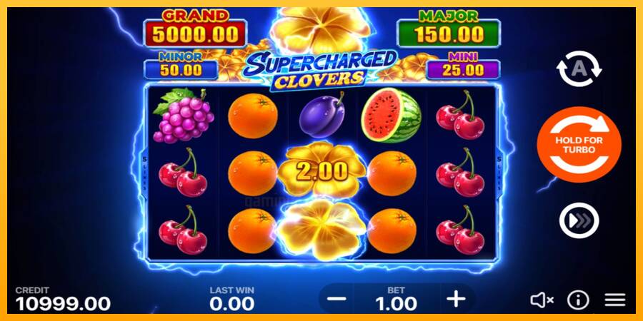 Supercharged Clovers: Hold and Win gaming machine for money, picture 1