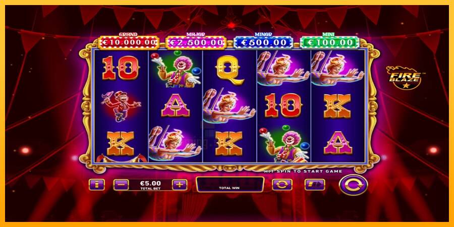 Mega Fire Blaze: Big Circus gaming machine for money, picture 1