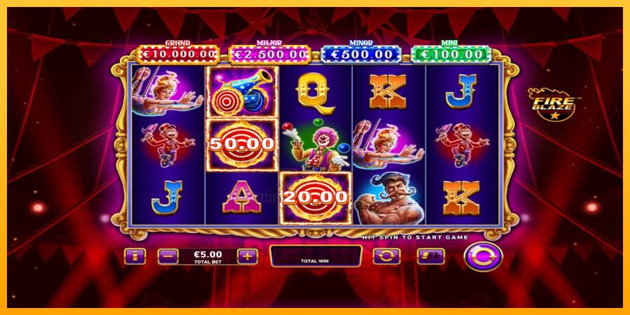 Mega Fire Blaze: Big Circus gaming machine for money, picture 2