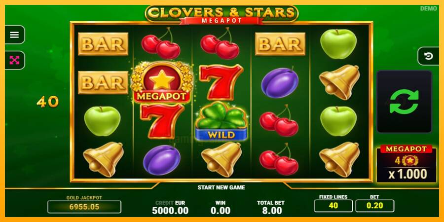 Clovers & Stars gaming machine for money, picture 1