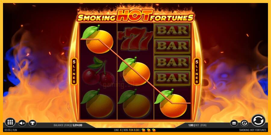 Smoking Hot Fortunes gaming machine for money, picture 2