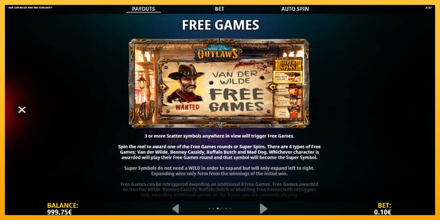 Van der Wilde and The Outlaws gaming machine for money, picture 6