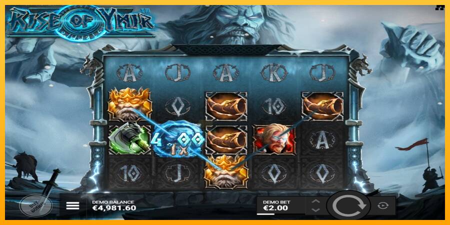 Rise of Ymir gaming machine for money, picture 3