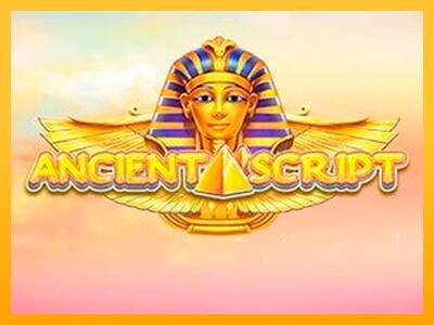 Ancient Script gaming machine for money