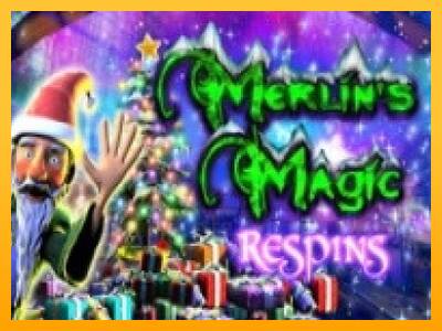 Merlins Magic Respins Christmas gaming machine for money