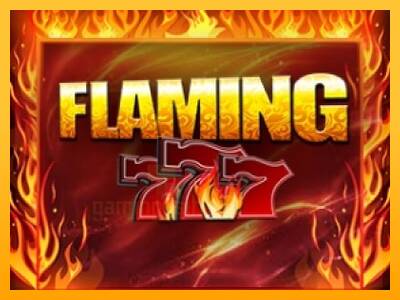 Flaming 777 gaming machine for money