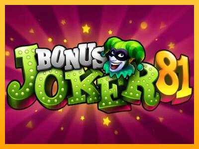 Bonus Joker 81 gaming machine for money