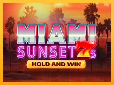 Miami Sunset 7s Hold and Win gaming machine for money