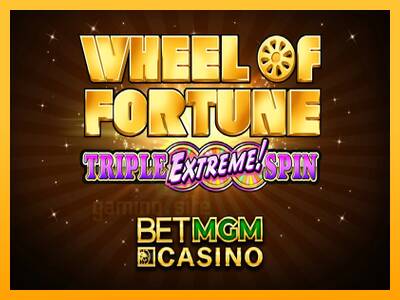 Wheel of Fortune Triple Extreme Spin BetMGM gaming machine for money