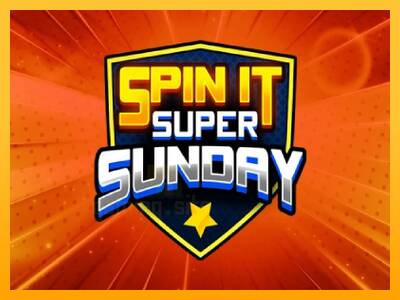 Spin It Super Sunday gaming machine for money